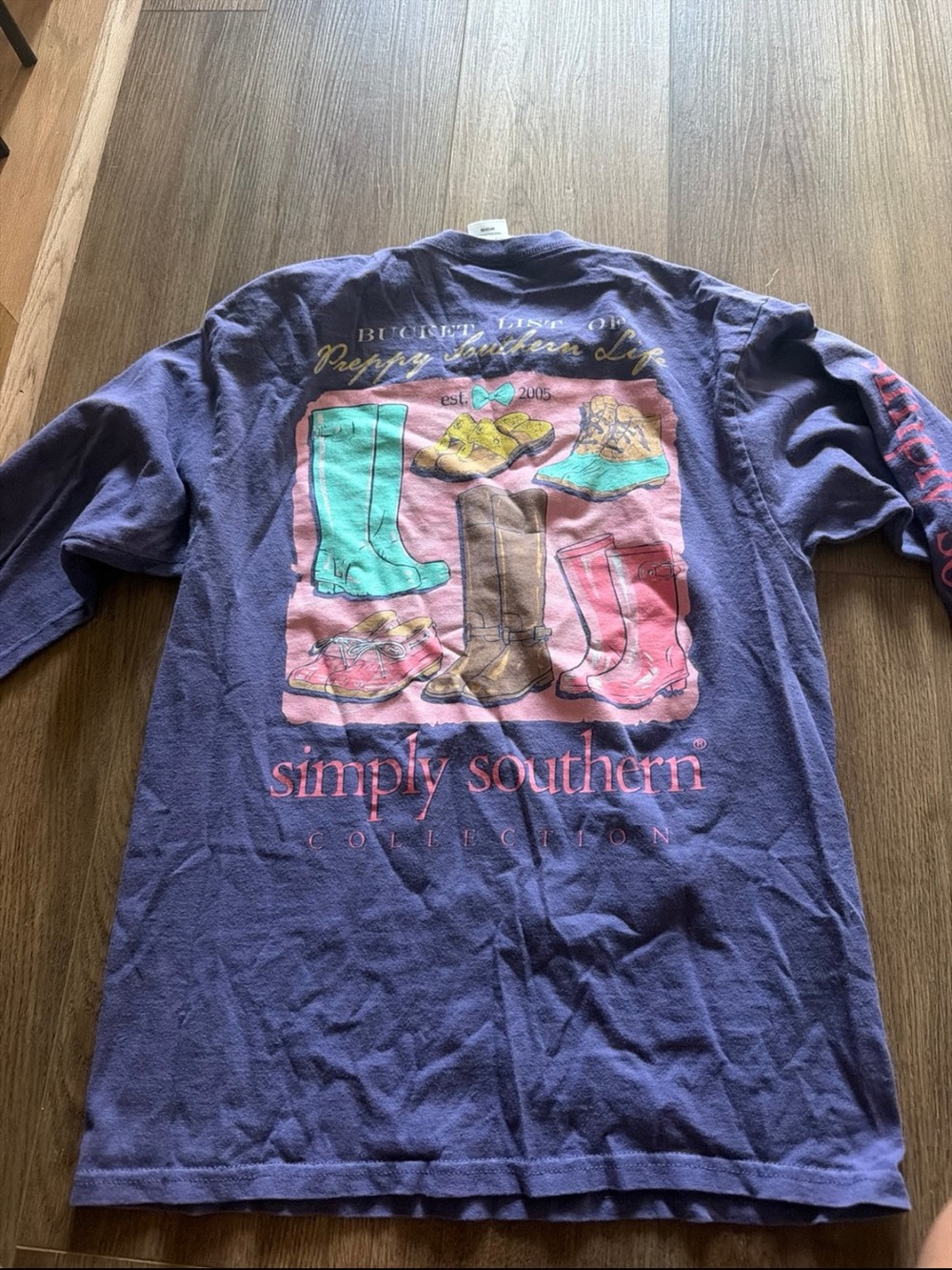 Simply Southern Purple Graphic Long-Sleeve Shirt
